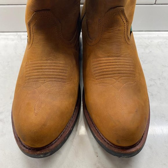Men's DAN POST Albuquerque Waterproof Western Work Boots, SIZE 14EW - Picture 7 of 12